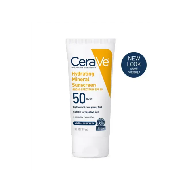 CeraVe Hydrating Mineral Sunscreen for the body with SPF 50 150ml