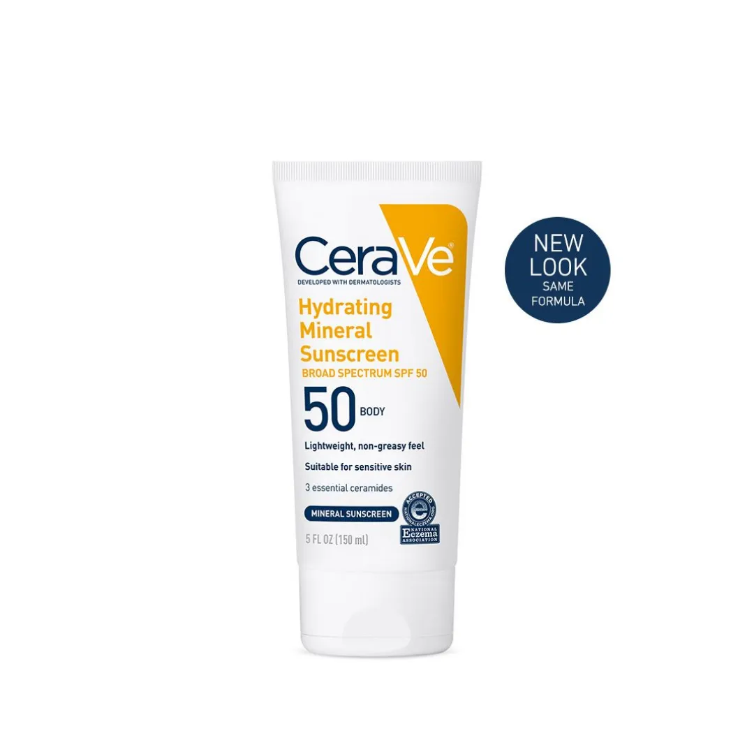 CeraVe Hydrating Mineral Sunscreen for the body with SPF 50 150ml
