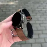 Premium 20mm Synthetic Leather Watch Strap Compatible with Samsung Galaxy Watch 7/6/5/4, Watch 6 Classic, Watch 5 Pro & Active 2