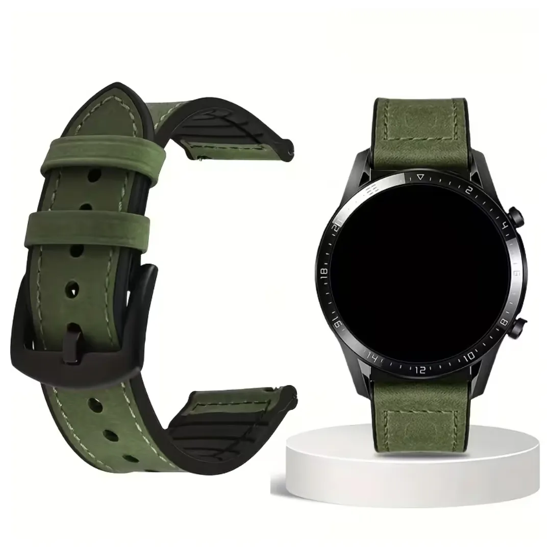 Premium 20mm Synthetic Leather Watch Strap Compatible with Samsung Galaxy Watch 7/6/5/4, Watch 6 Classic, Watch 5 Pro & Active 2 - Image 6
