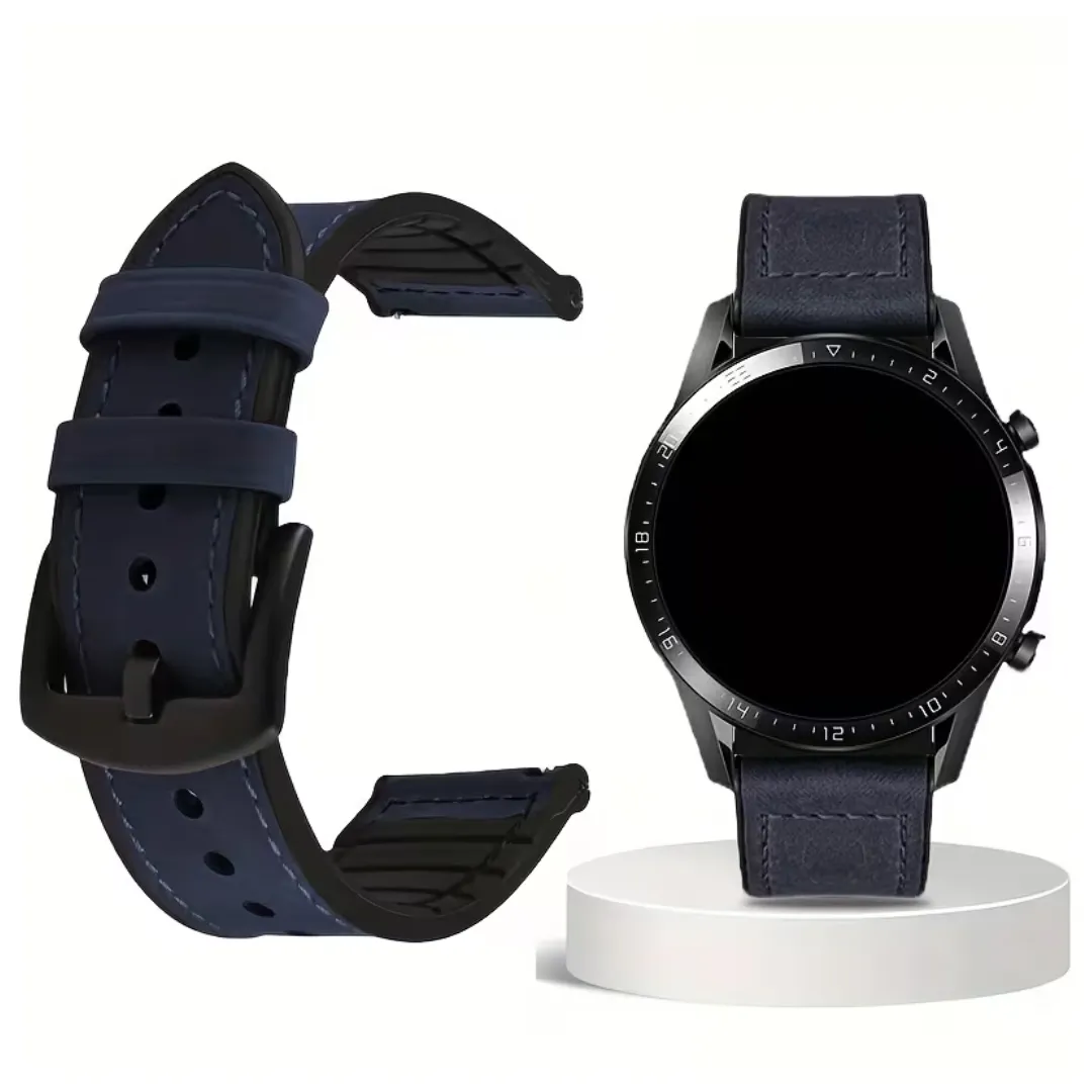 Premium 20mm Synthetic Leather Watch Strap Compatible with Samsung Galaxy Watch 7/6/5/4, Watch 6 Classic, Watch 5 Pro & Active 2 - Image 4