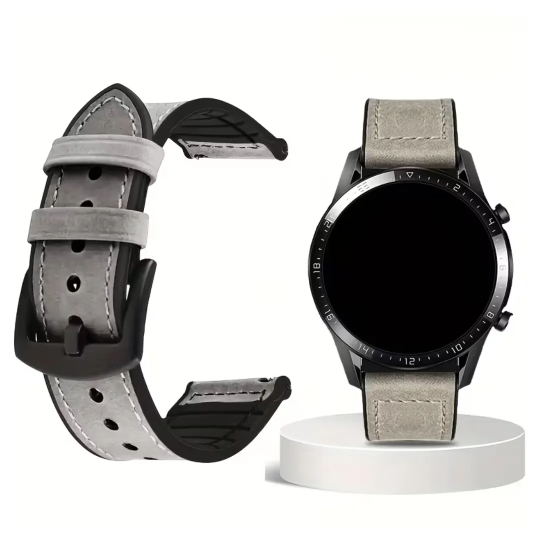 Premium 20mm Synthetic Leather Watch Strap Compatible with Samsung Galaxy Watch 7/6/5/4, Watch 6 Classic, Watch 5 Pro & Active 2 - Image 5