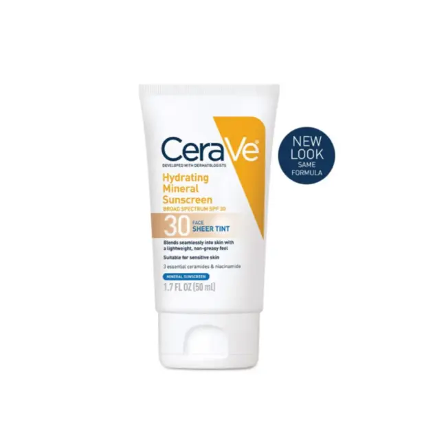 CeraVe Hydrating Mineral Sunscreen Broad Spectrum SPF-30 50ml