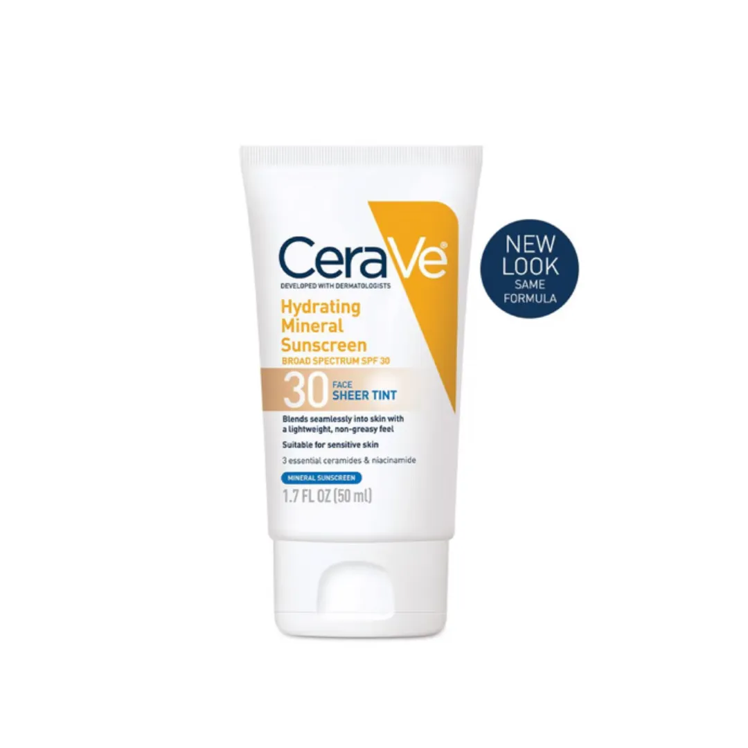 CeraVe Hydrating Mineral Sunscreen Broad Spectrum SPF-30 50ml