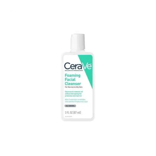 CeraVe Foaming Facial Cleanser, For Normal To Oily Skin, 87ml
