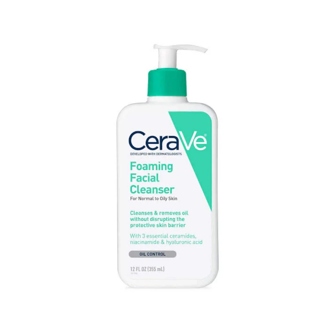 CeraVe Foaming Facial Cleanser, For Normal To Oily Skin, 355ml