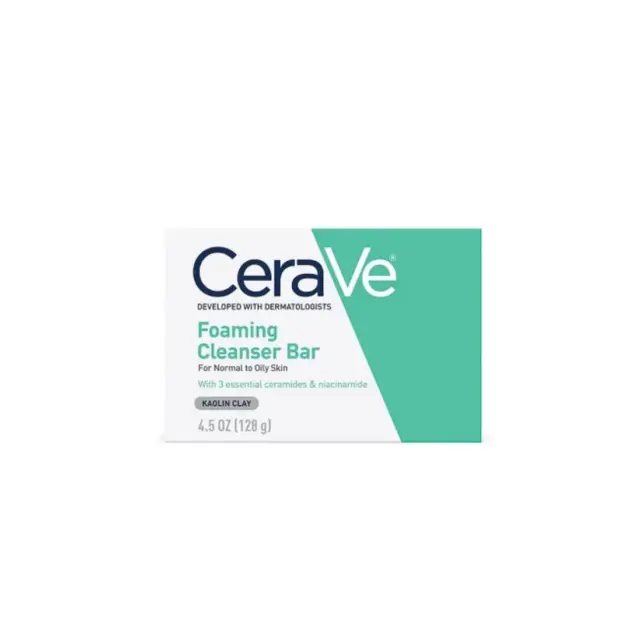 Cerave Foaming Cleanser Bar For Normal To Oily Skin 128gm